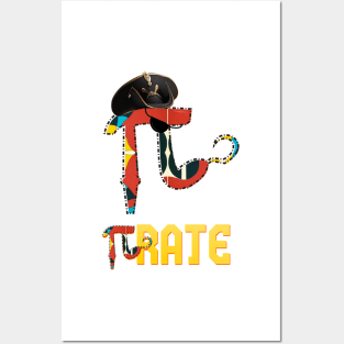 funny Pirate Pi Math Pi fun Posters and Art